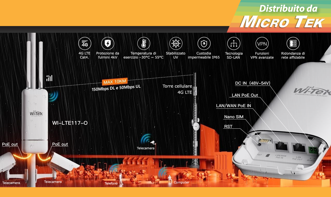 WI-LTE117-O V2 Distribuito da Micro Tek