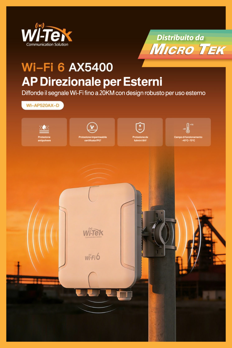 Wi-Tek Wi-AP520AX-D Distribuito da Micro Tek