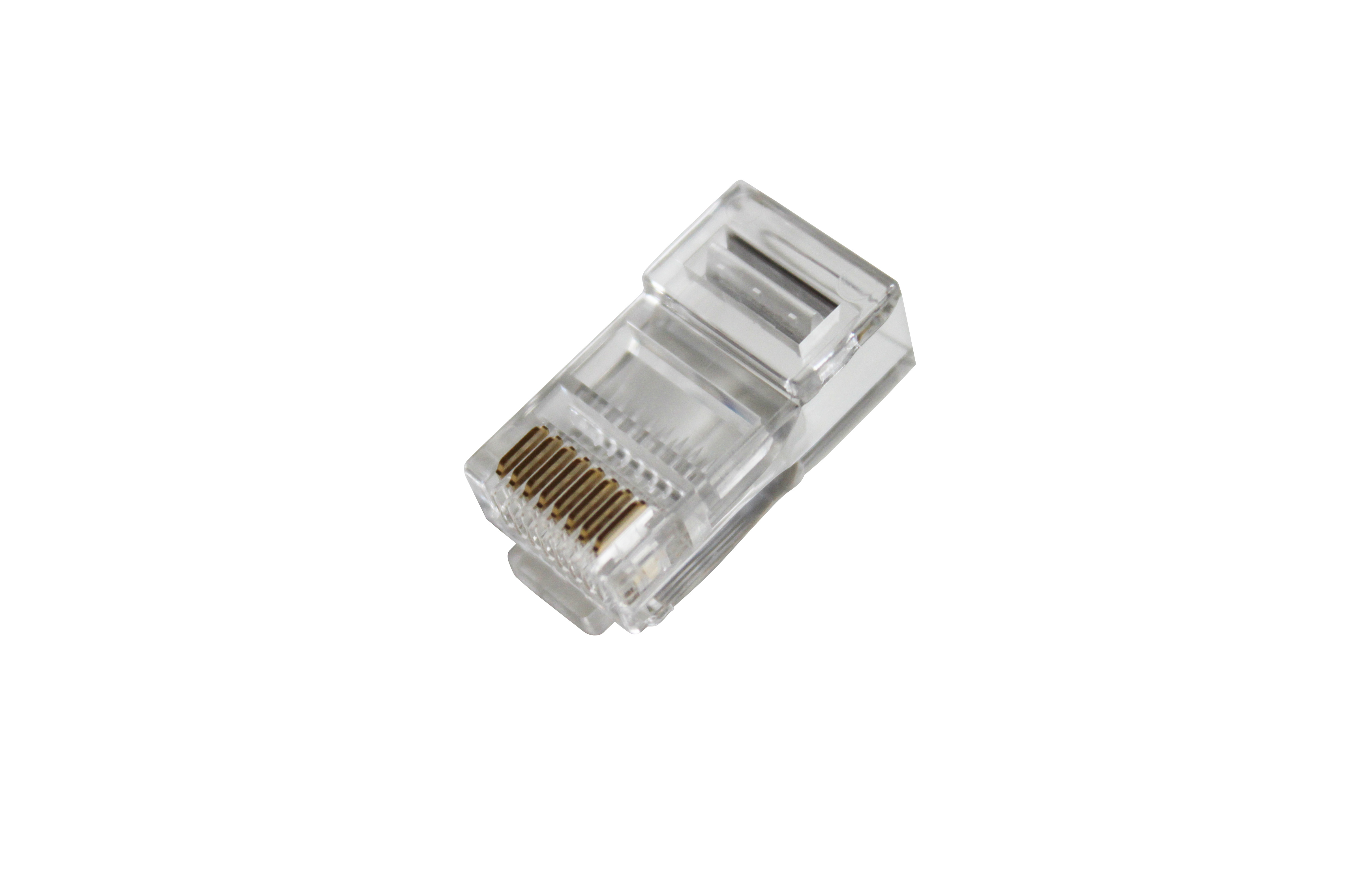 Connettori standard RJ45 schermati e non per cavi di rete